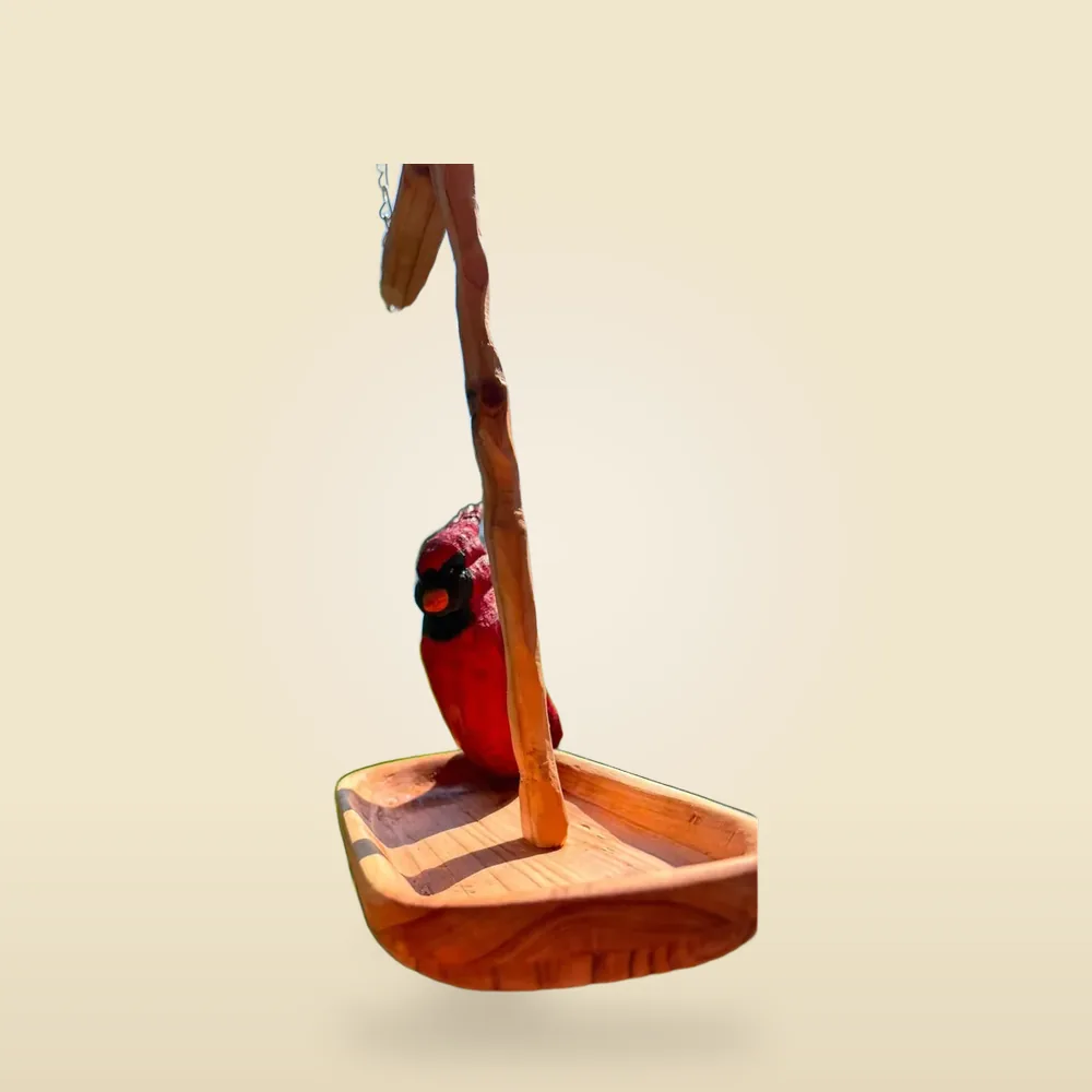 Hand-carved cardinal